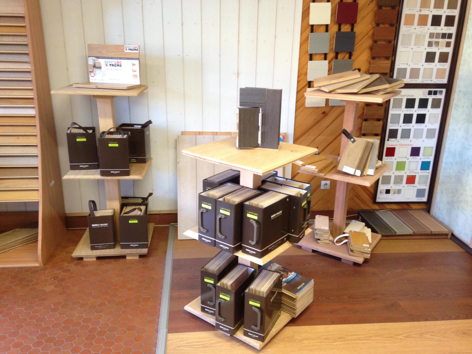 Echantillon de parquet et porte