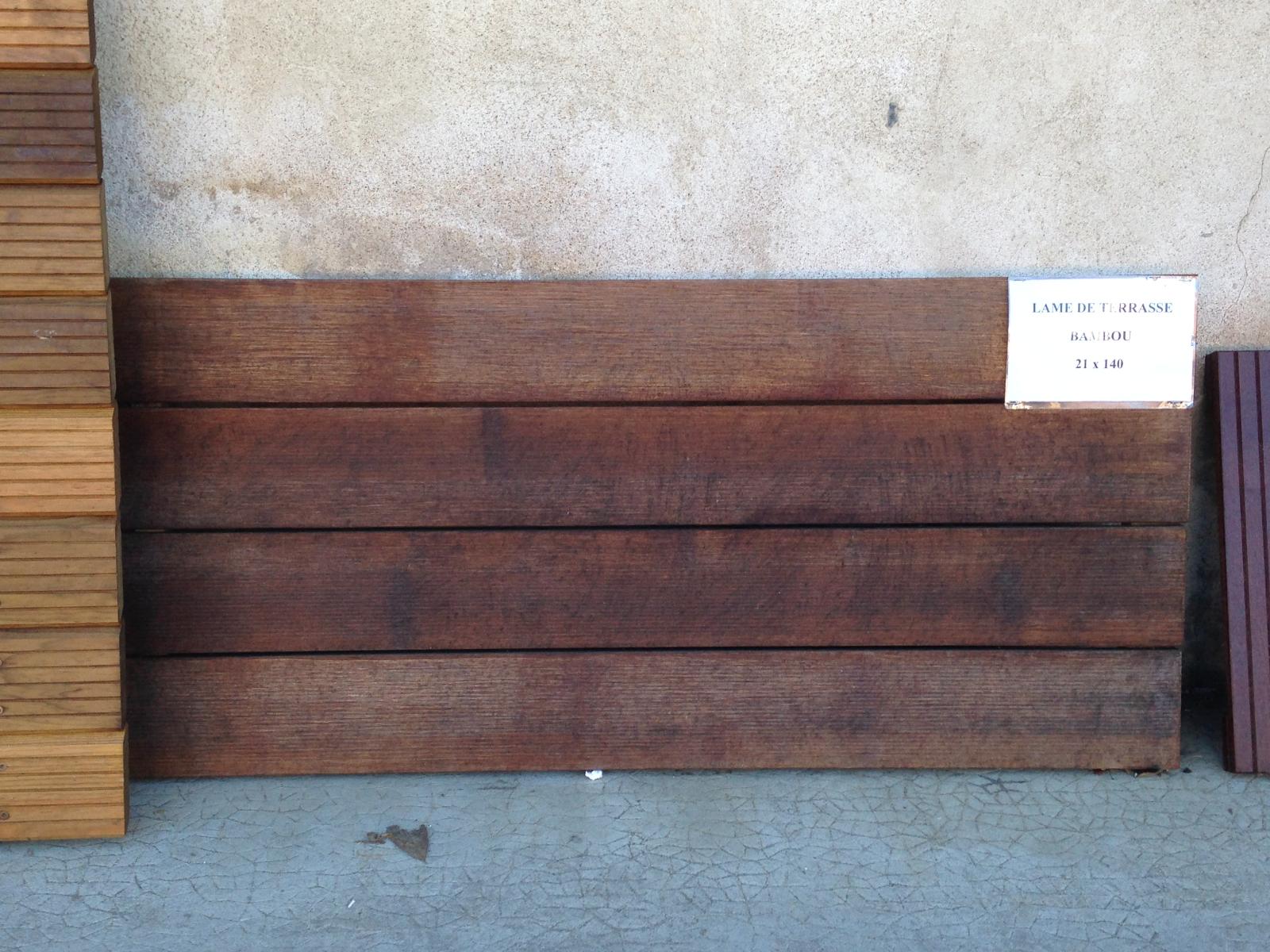 Lame de terrasse bambou
