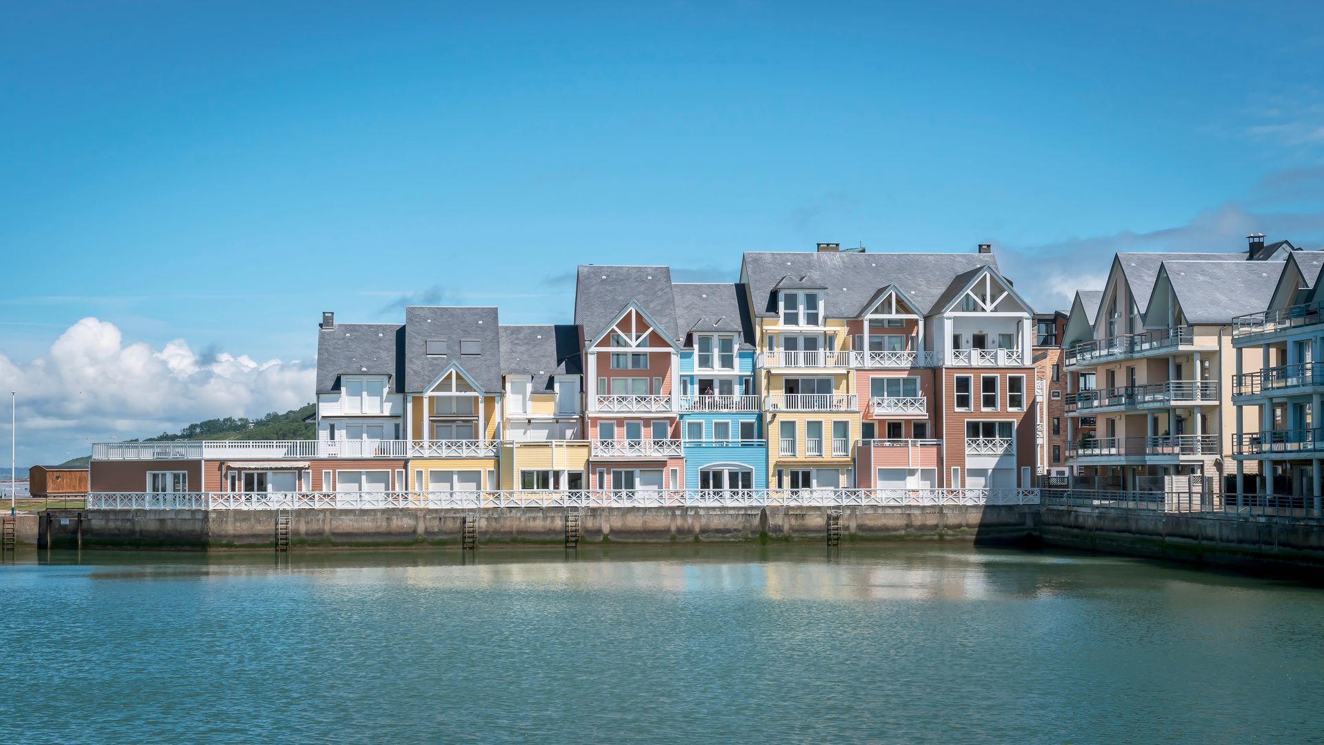 Toitures de maison à Deauville