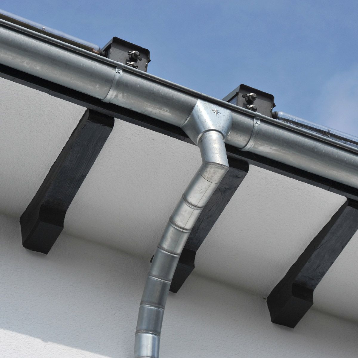 Gouttière vue du dessous