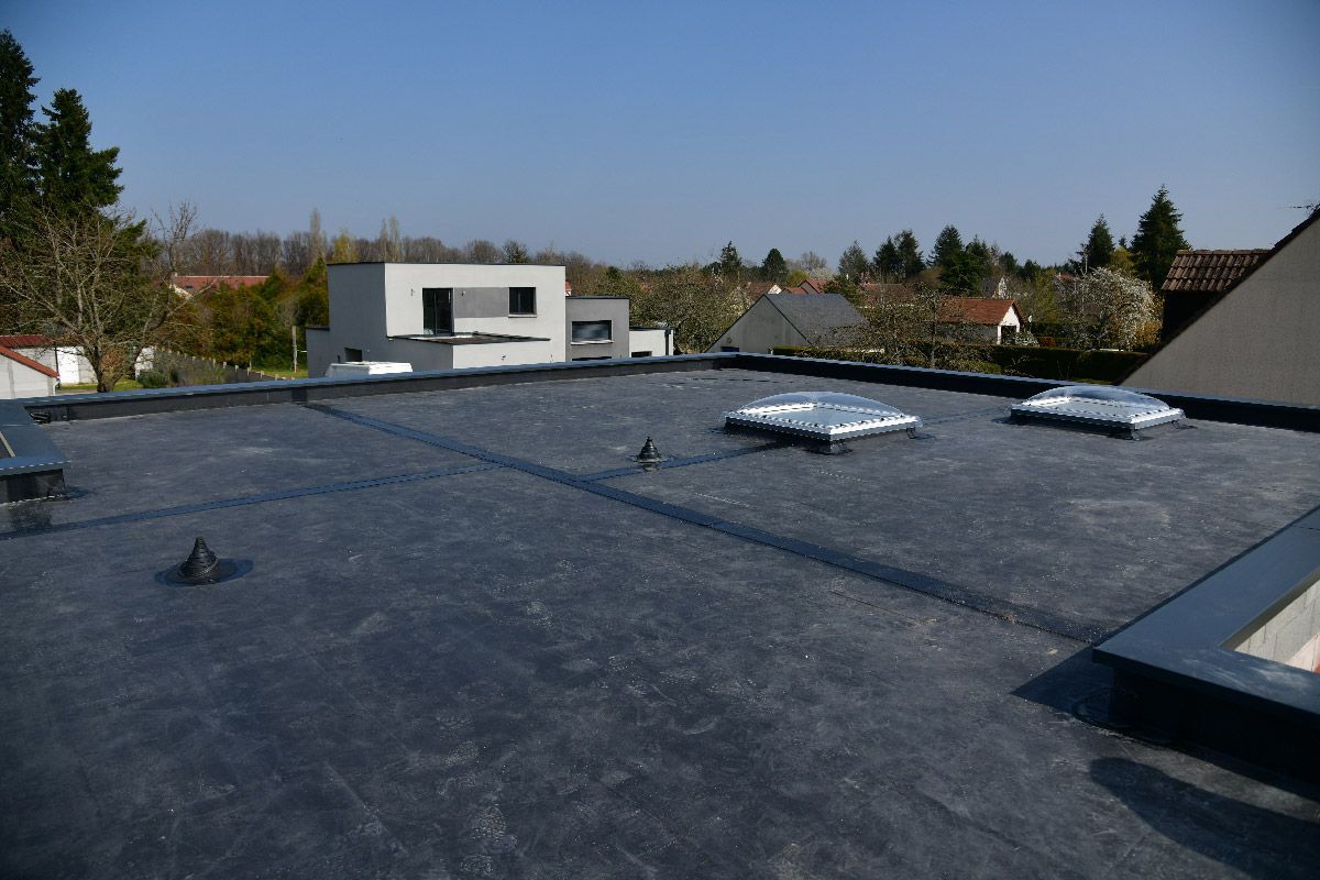 Toit-terrasse avec étanchéité EPDM