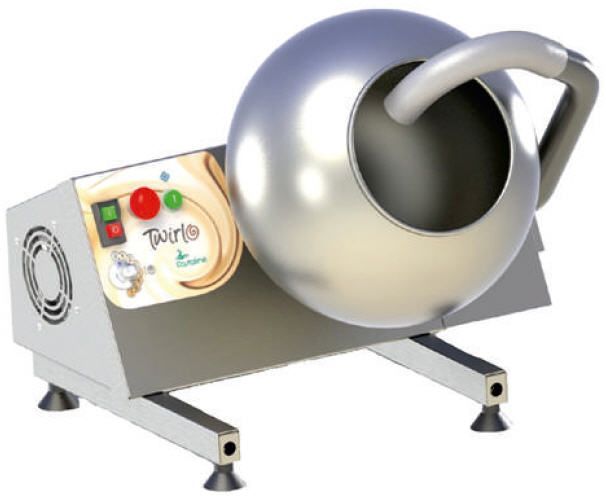 Eine Maschine aus Edelstahl mit der Aufschrift „Schildkröte“