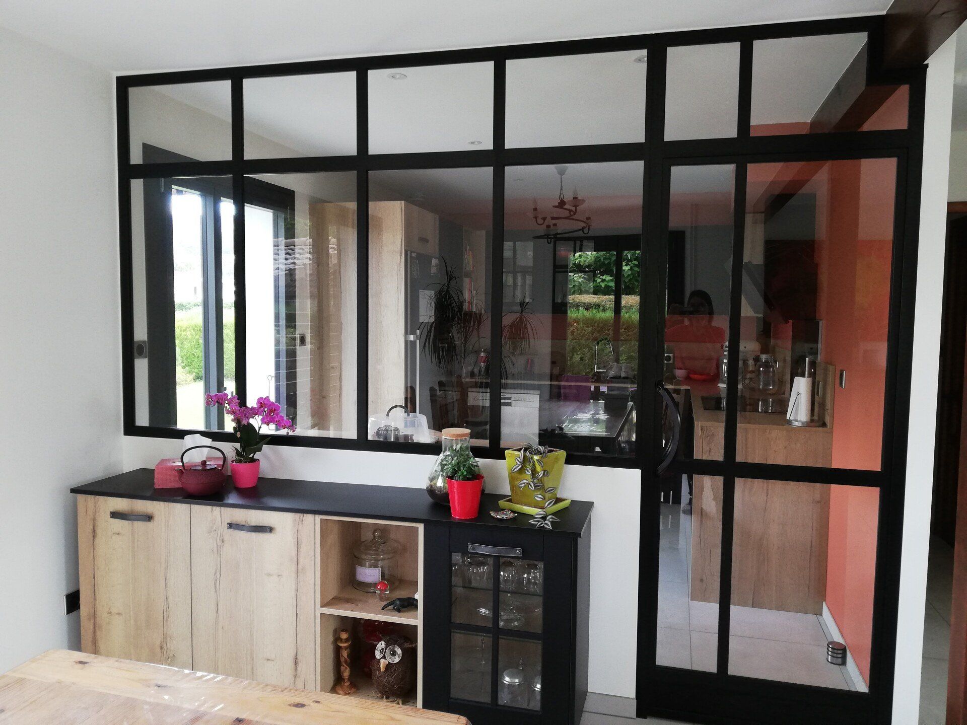 Grande verrière dans une habitation