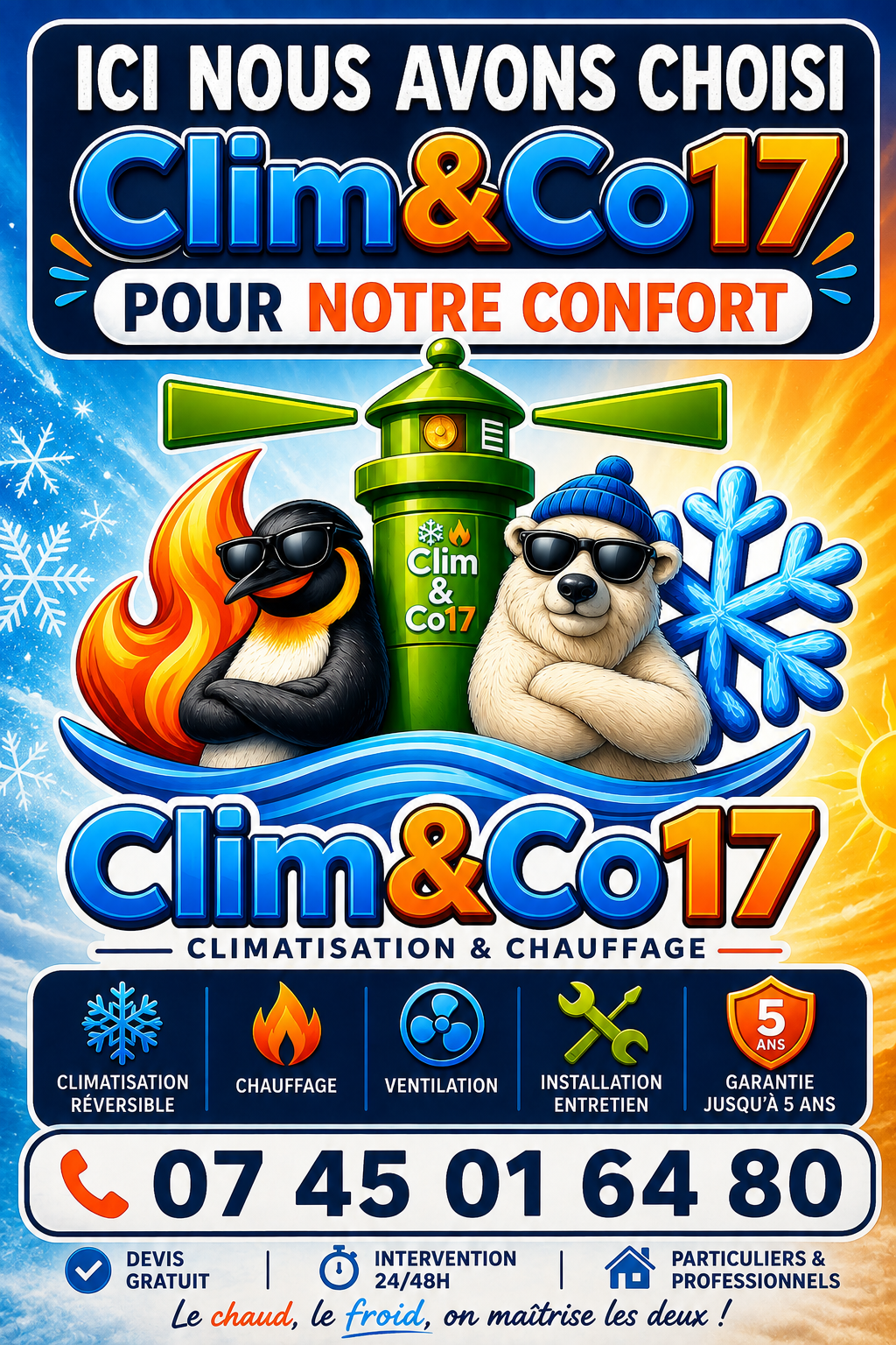 Devanture de l'entreprise Clim&Co17