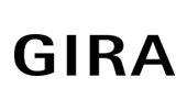 GIRA-Logo: Fettgedruckter, schwarzer serifenloser Text auf weißem Hintergrund.