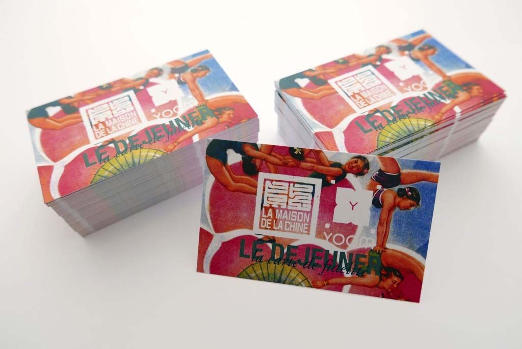 Impression de cartes de fidélité pour la Maison de la Chine