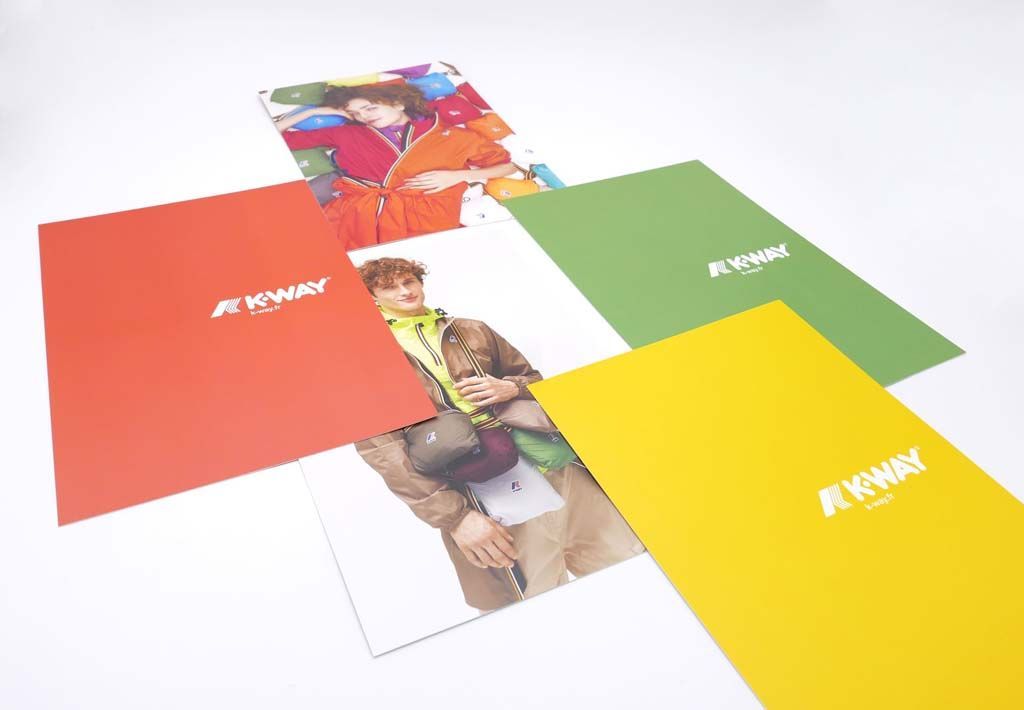 Copies de visuels print de la marque K-Way