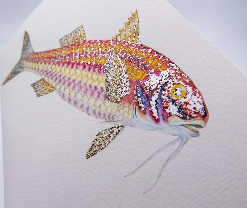 Impression d'un dessin artistique représentant un poisson coloré