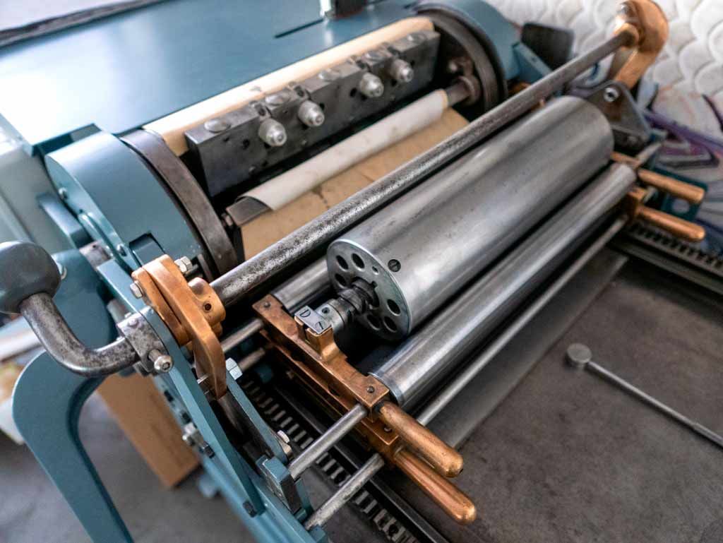 Zoom, presse impression letterpress