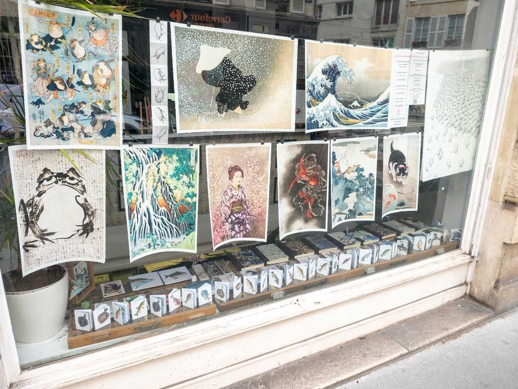 Vitrine estampes japonaises