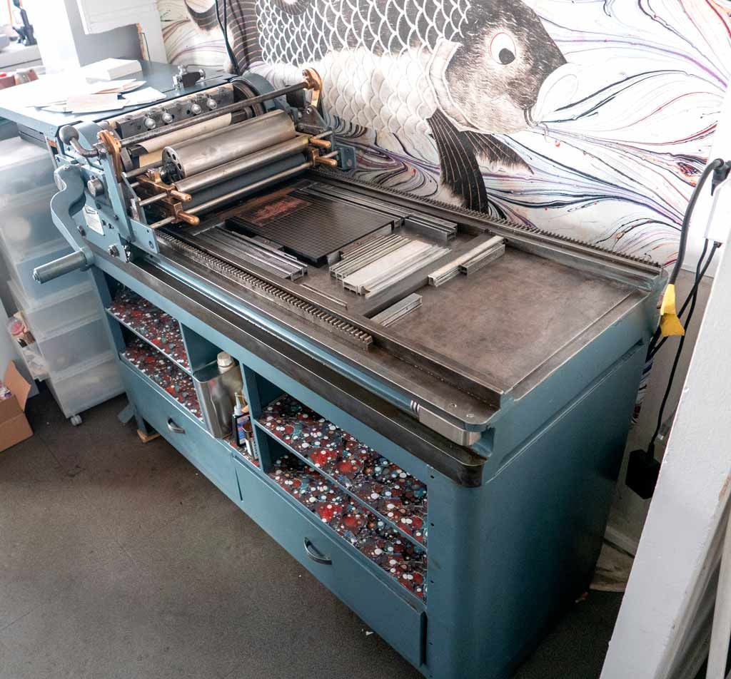 Presse impression letterpress