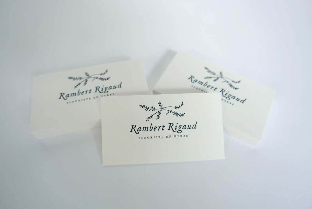 Impression qualitative de cartes de visites