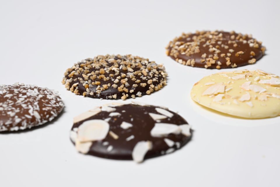 Detail shot of chocolate made by The Chocolate Crown.