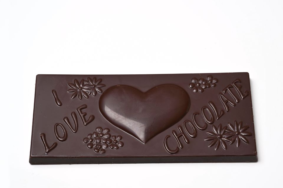 Detail shot of chocolate made by The Chocolate Crown.