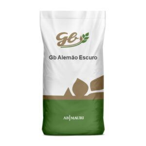 A bag of gb alemão escuro on a white background