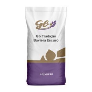 A bag of gb tradicao baviera escuro on a white background