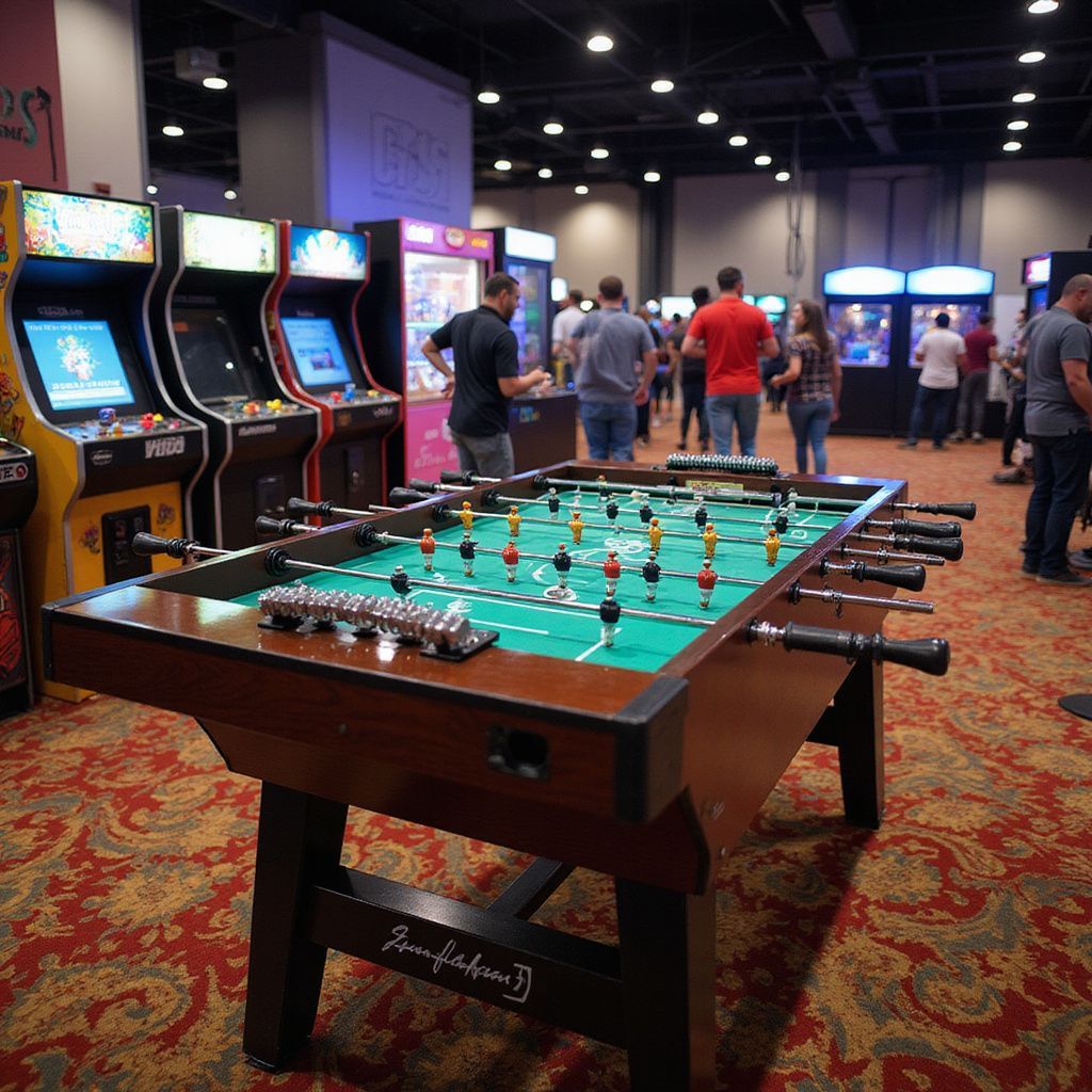 Alquiler de Futbolin y Máquina Arcade en la Fira de Barcelona