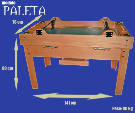 Compra Futbolin modelo Paleta Medidas