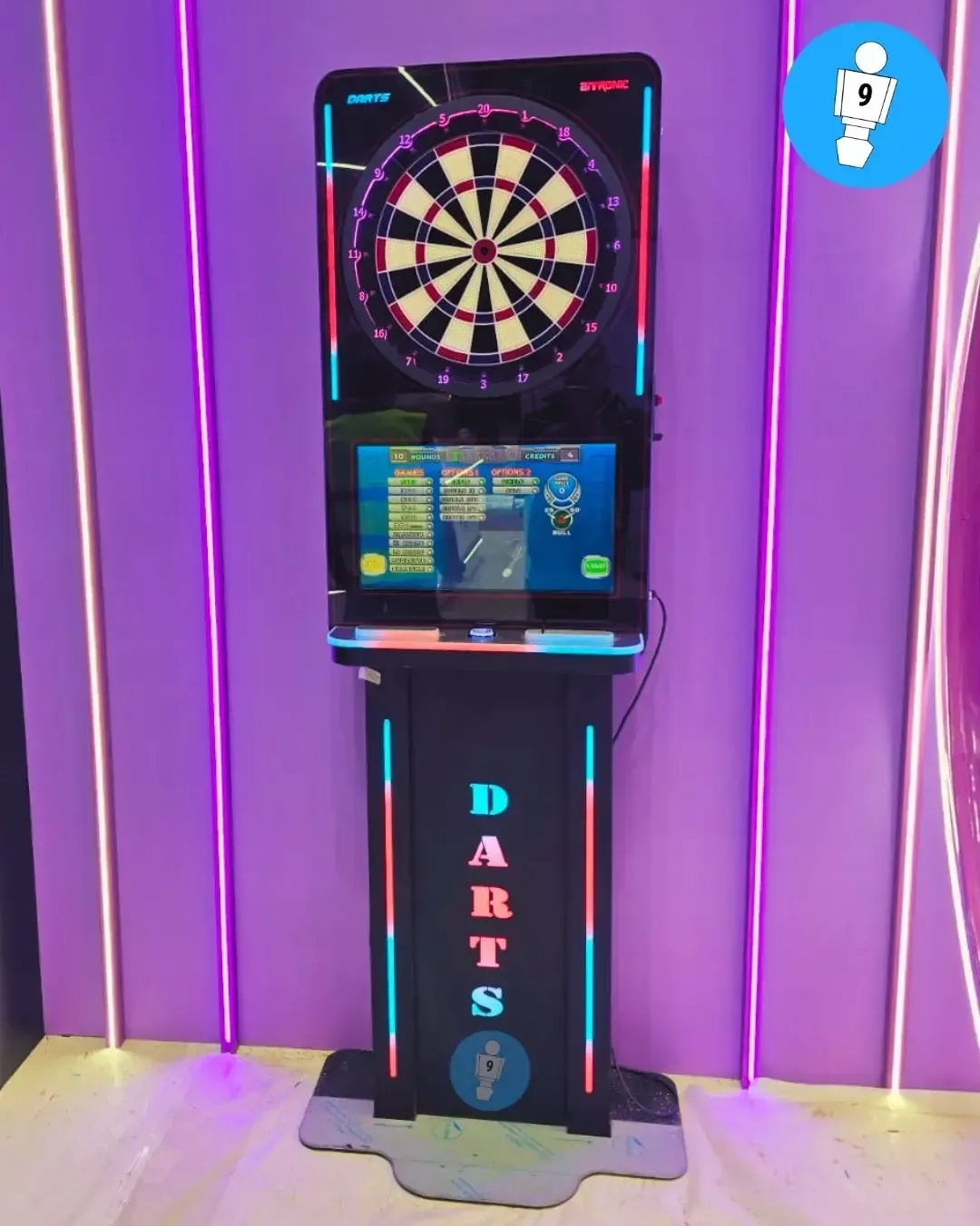 Alquiler de dianas electrónicas, máquinas arcade y pinballs para stands y eventos en IFEMA Madrid.