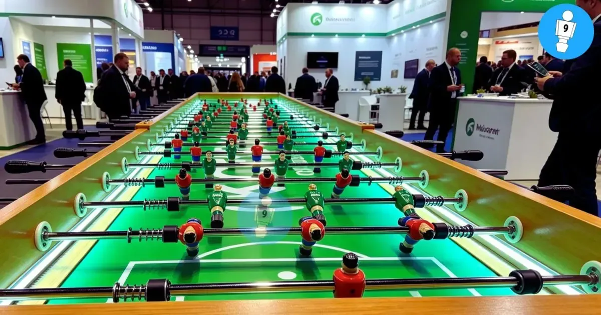 Alquiler Futbolín Gigante Led en el recinto de Fira Barcelona Gran Via para la Seafood Expo Global