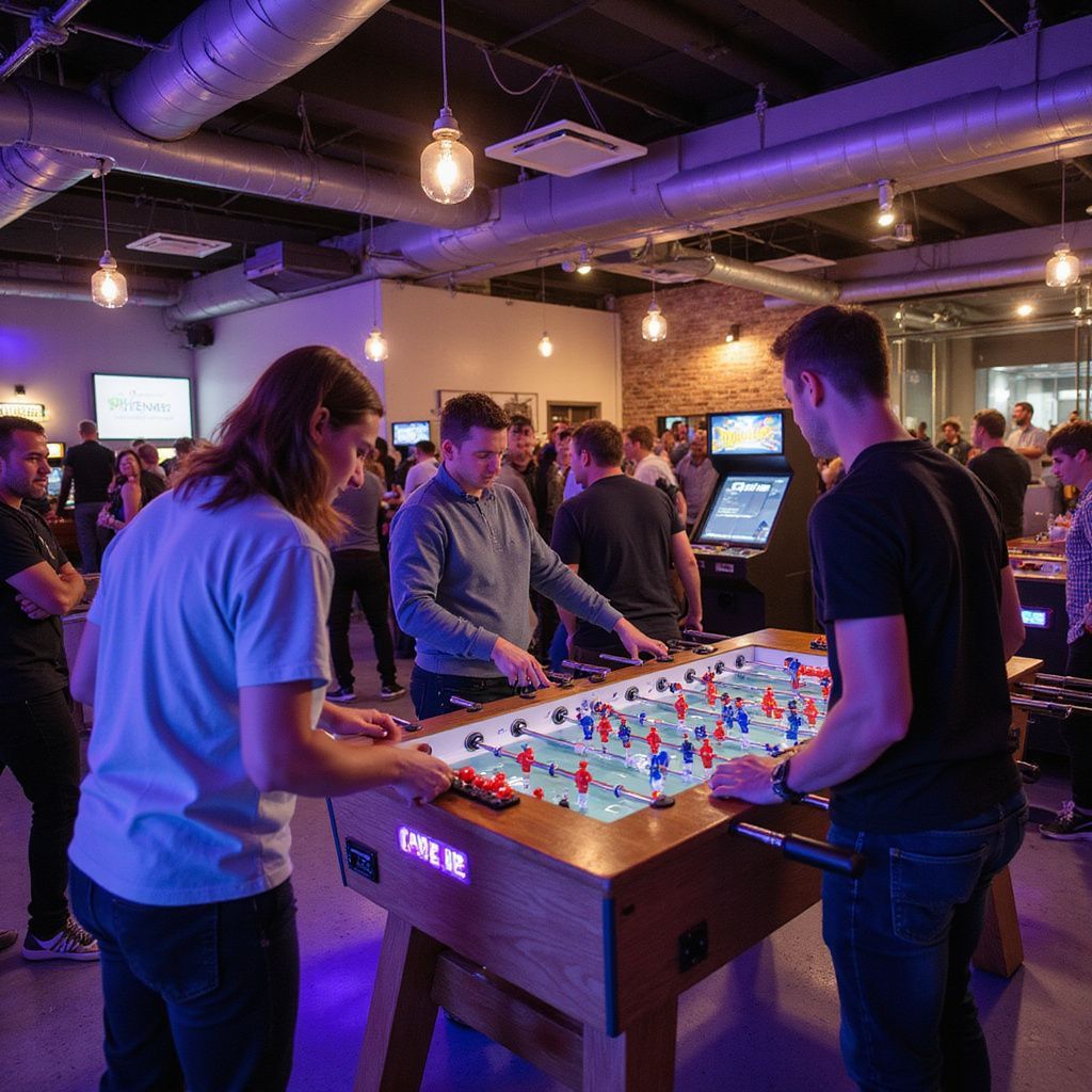 Alquiler Máquinas Recreativas para Cenas de Empresa en Madrid y Barcelona