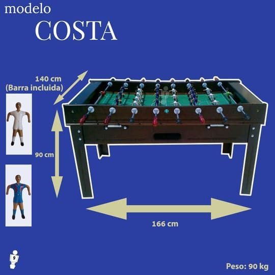 Comprar Futbolin Costa Medidas