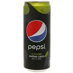 Lata de Pepsi negra con el logotipo de Pepsi. Tiene la frase 