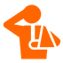 Icon Bein und Sprühdose