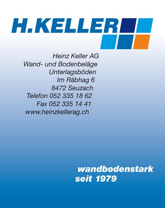 Logo mit Adresse Heinz Keller AG Seuzach