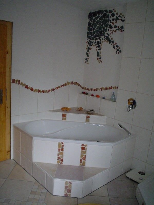 Fliesenmuster als Sonne