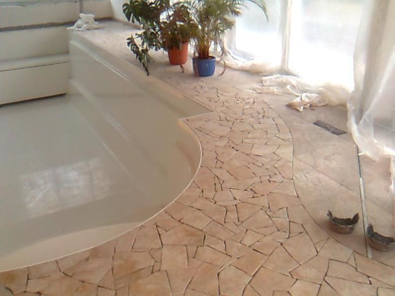 kleine kantige Fliesen