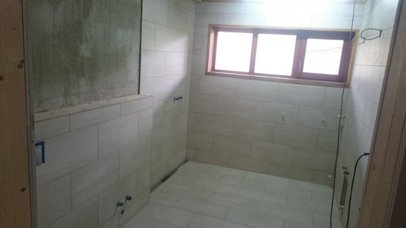 Bau eines Badezimmers