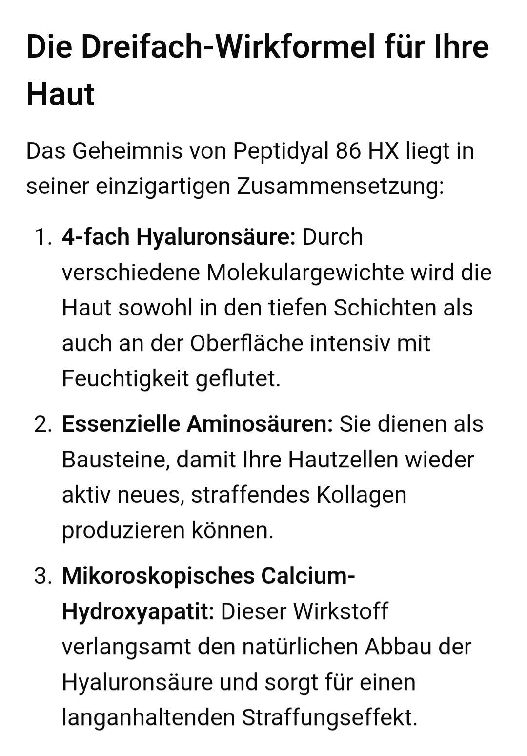 Eine Textseite mit dem Titel „Jalupro Super Hydro“