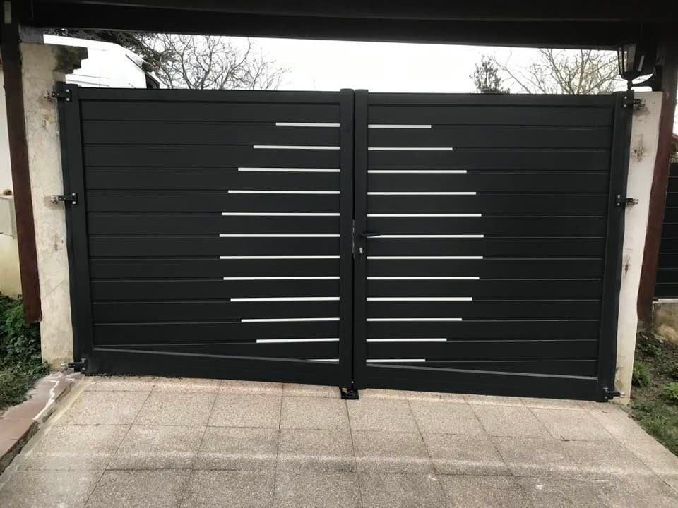 Portail gris anthracite