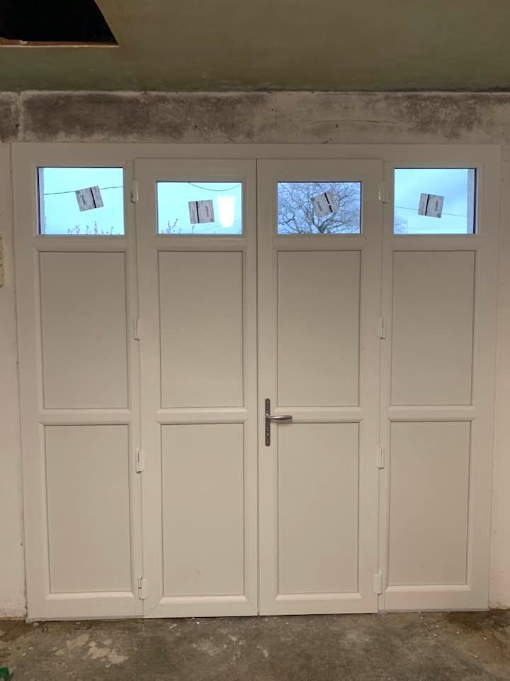 Pose menuiserie bicolore vue intérieure