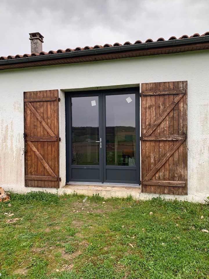 Menuiserie fenêtre et volets battants