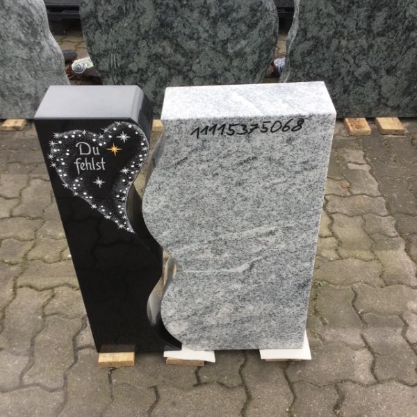 Grabsteinin Schwarz und Weiss