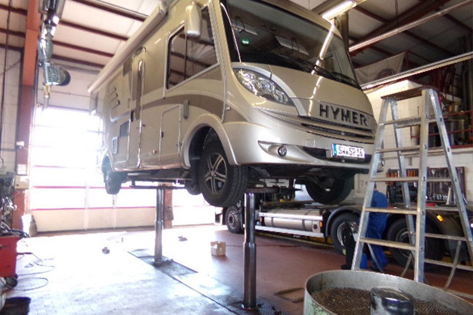Caravan in der Werkstatt von Waldemar Bonfigt GmbH