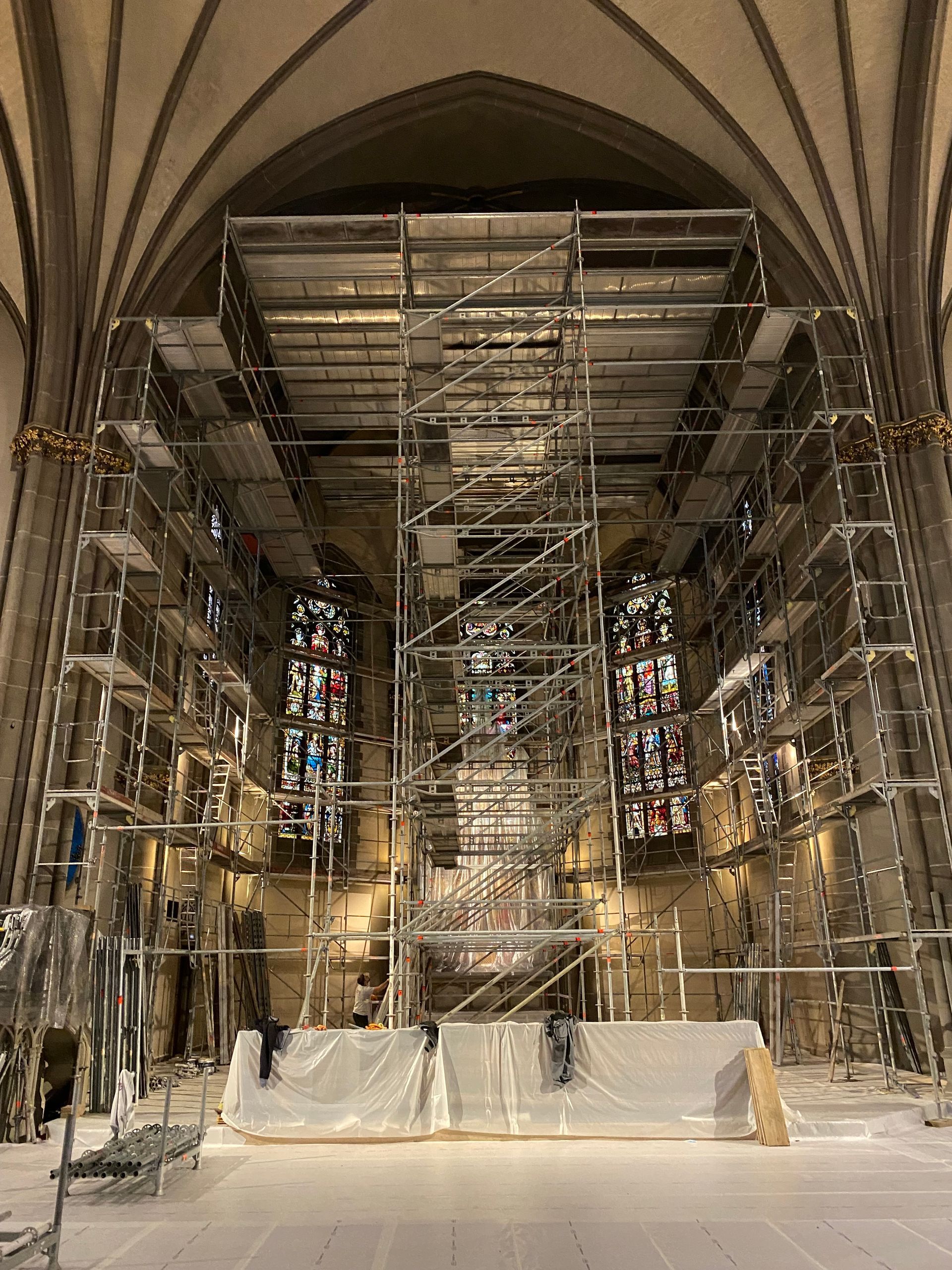 echafaudage intérieur