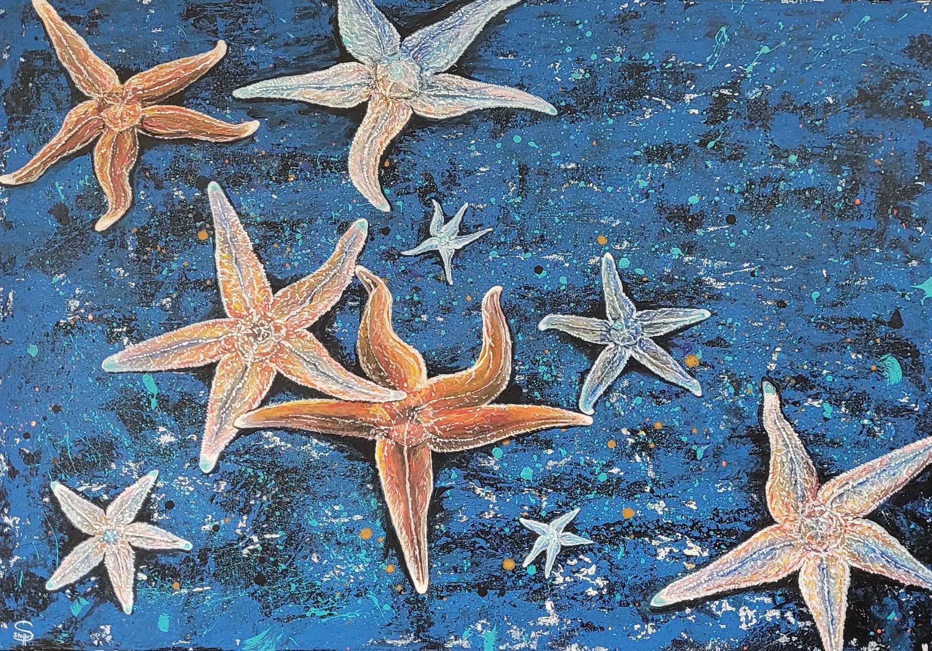 Gemälde real und abstrakt