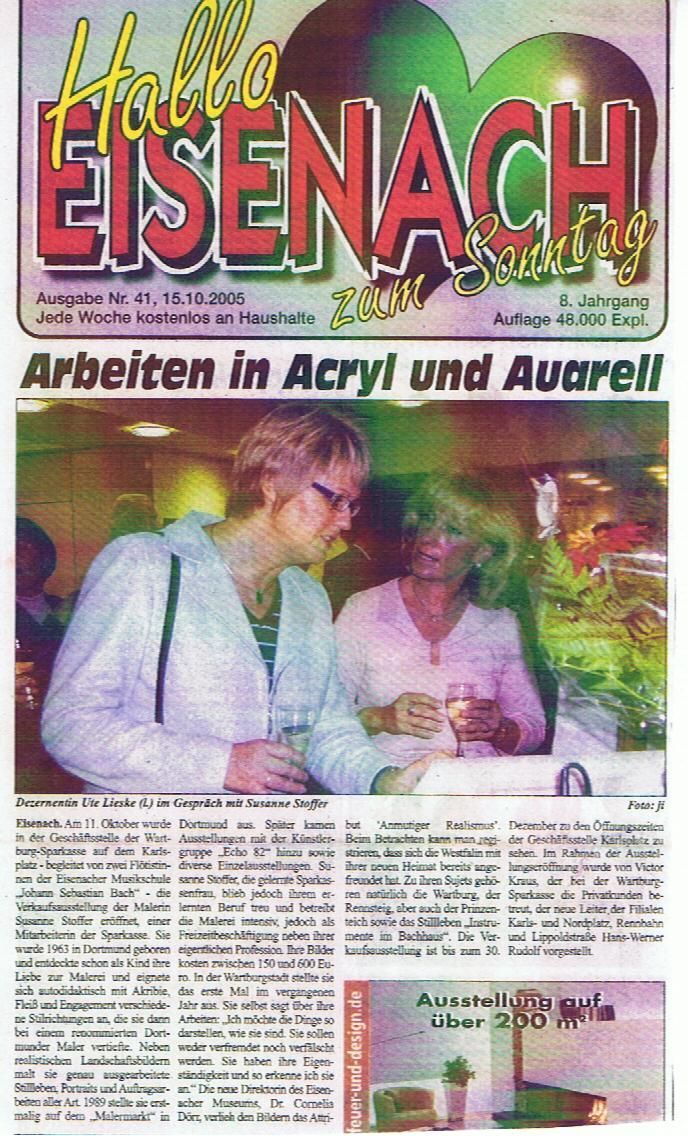 Zeitungsartikel Atelier Art Inn