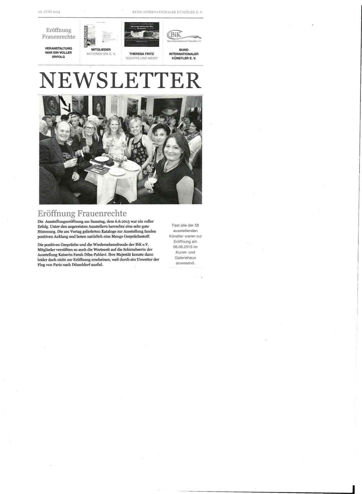 Zeitungsartikel Atelier Art Inn