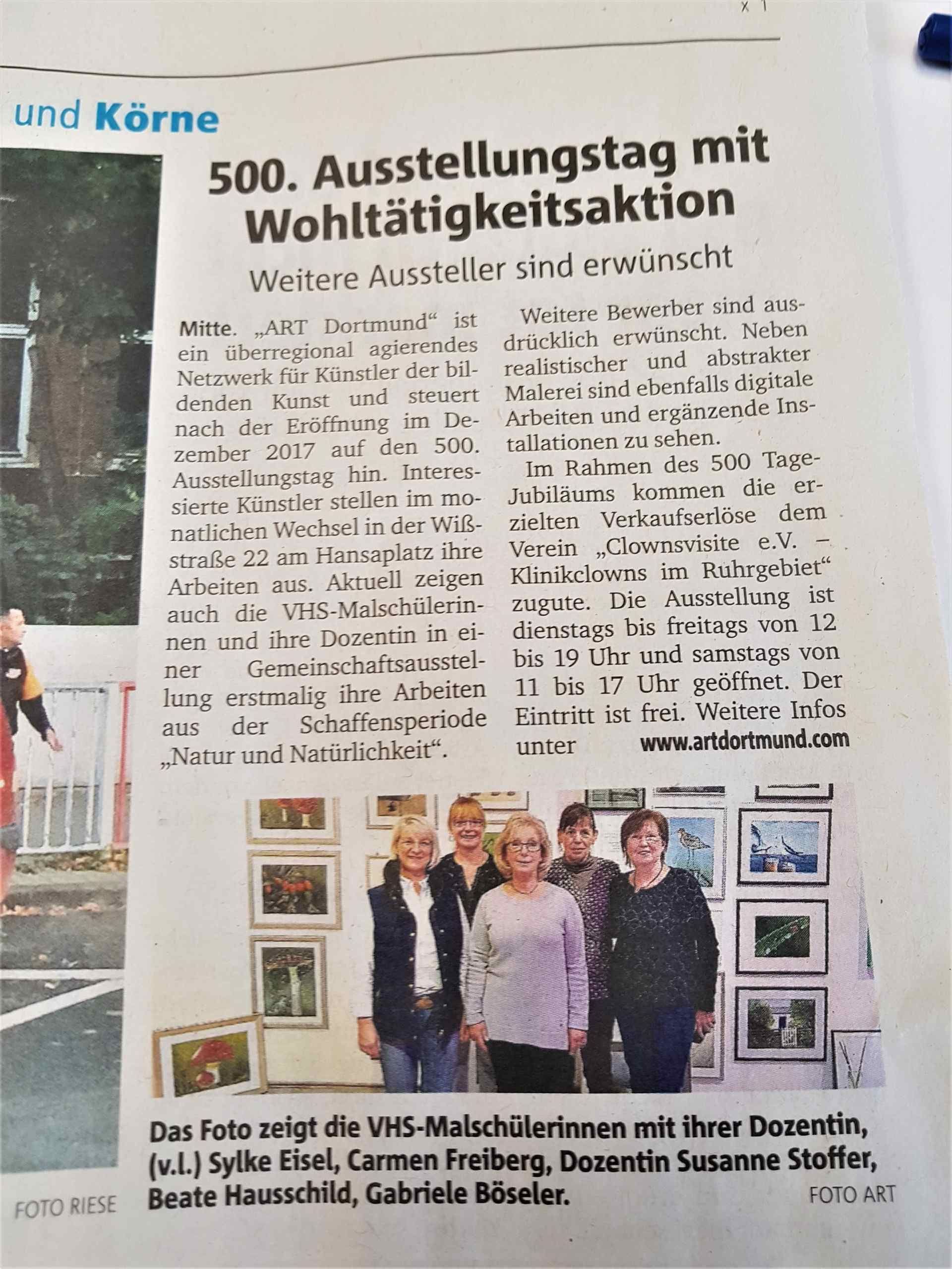 Zeitungsartikel Atelier Art Inn