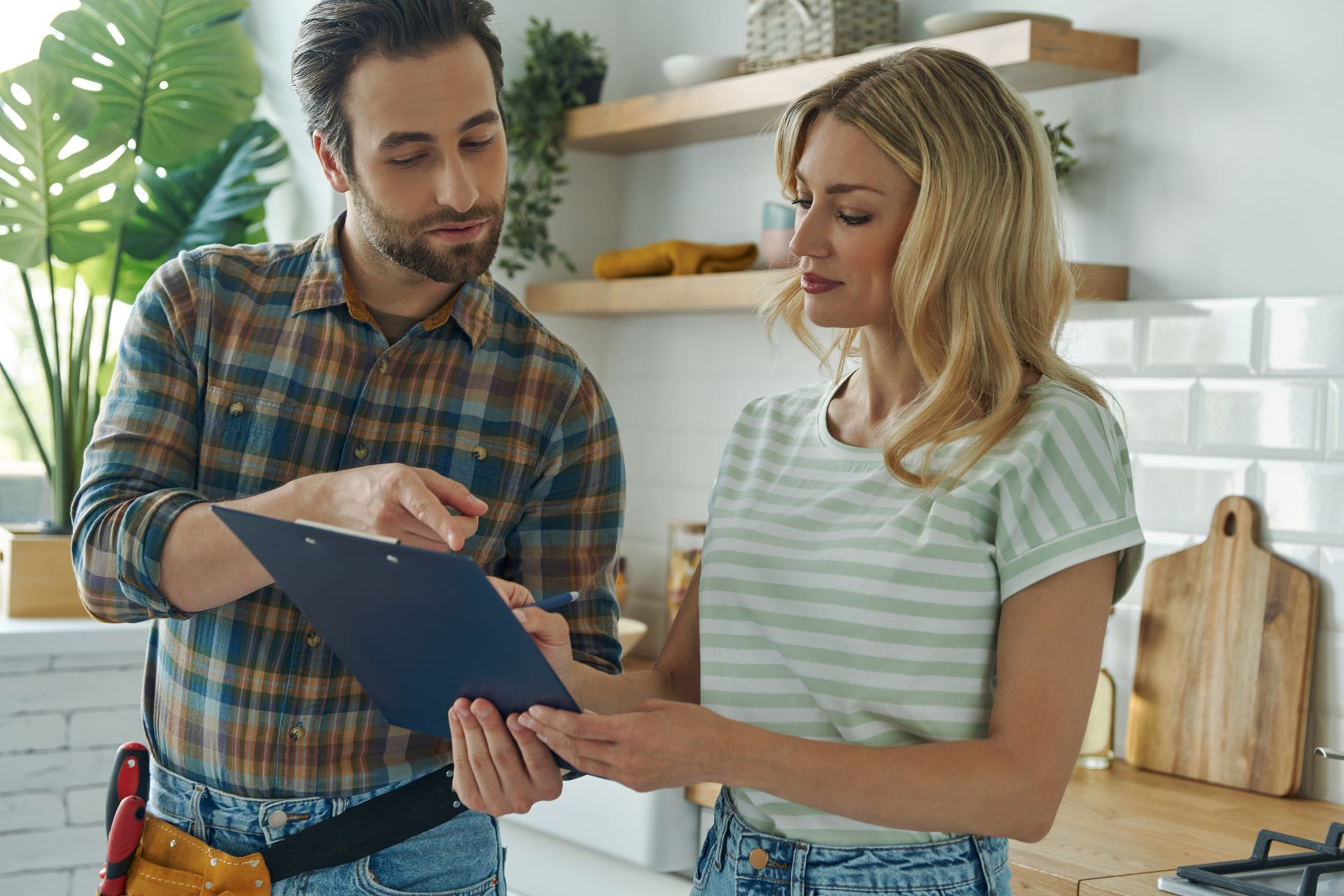 Discussion entre un plombier et sa cliente