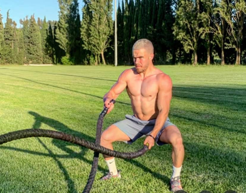 Battle rope, cross training