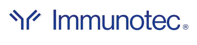 Logotipo de Immunotec con un símbolo similar a un anticuerpo y la palabra 