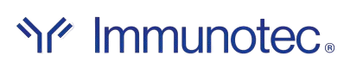 Logotipo de Immunotec con un símbolo similar a un anticuerpo y la palabra 