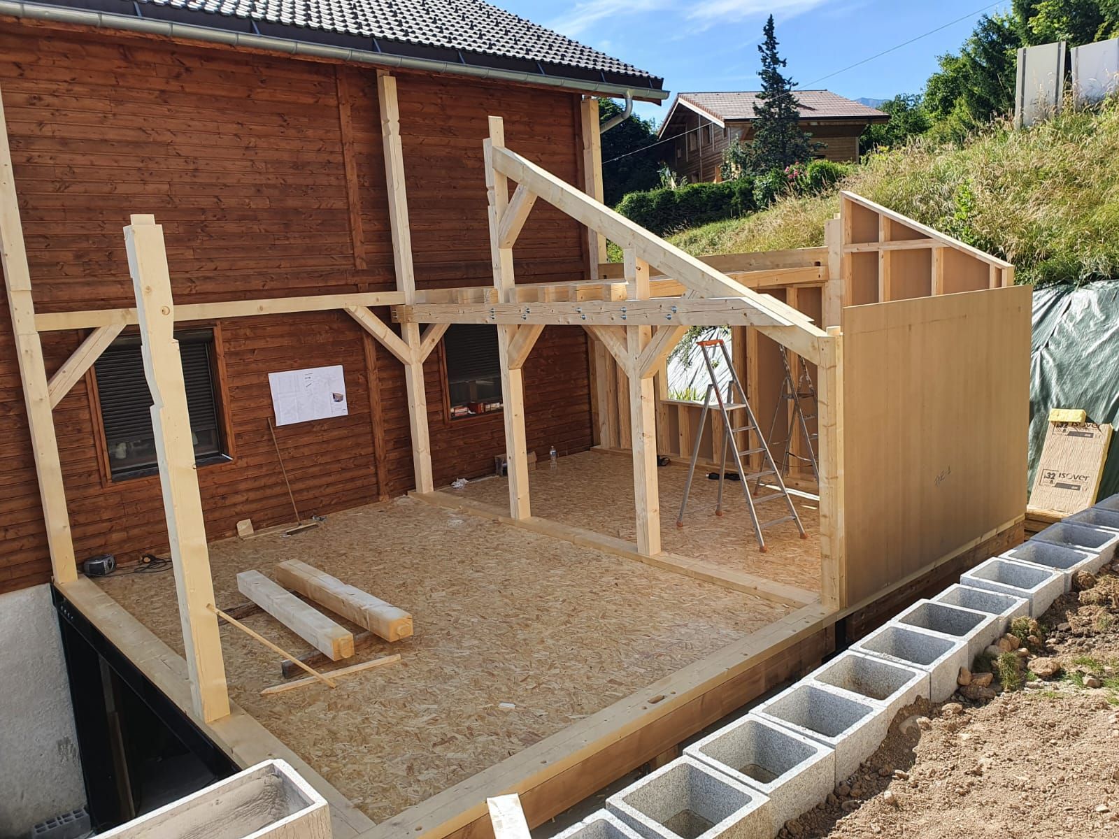 Agrandissement de maison en bois