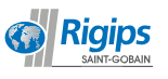 Ein Logo für eine Firma namens Rigips Saint-Gobain