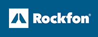 Ein Rockfon-Logo auf blauem Hintergrund